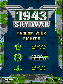 Java игра 1943 Sky War. Скриншоты к игре 