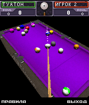 Java игра 3D Real Billiards 2007. Скриншоты к игре 3D Реальный Бильярд 2007