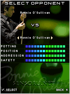 Java игра 3D Ronnie OSullivans Snooker 2008. Скриншоты к игре 