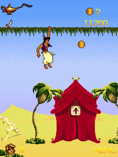 Java игра Aladdin 2. The New Adventure. Скриншоты к игре Аладдин 2. Новые Приключения