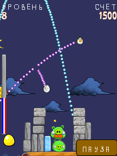 Java игра Angry Birds. Скриншоты к игре Злые Птицы