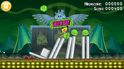 Java игра Angry Birds. Green Day. Скриншоты к игре Злые Птицы. Green Day