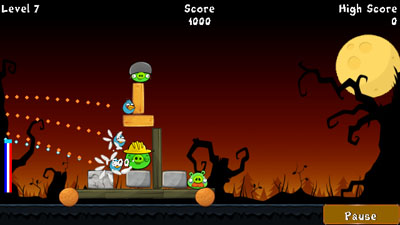 Java игра Angry Birds. Halloween. Скриншоты к игре Злые Птицы. Хэллоуин