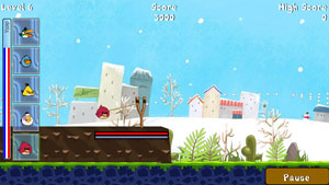 Java игра Angry Birds Winter Edition. Скриншоты к игре Злые Птицы. Зимний Выпуск
