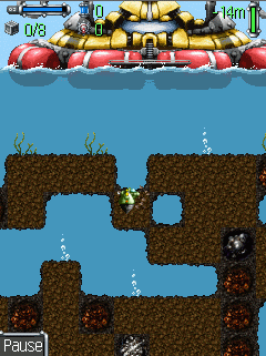 Java игра Aqua Driller. Скриншоты к игре Водный Бурильщик