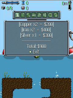 Java игра Aqua Driller. Скриншоты к игре Водный Бурильщик