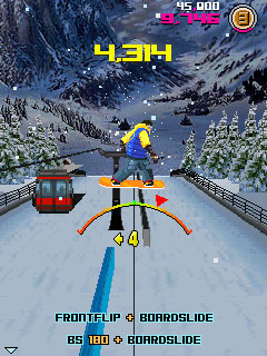 Java игра Avalanche Snowboarding. Скриншоты к игре Прыжки со сноубордом