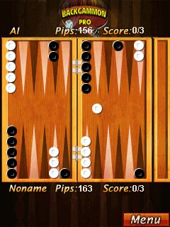 Java игра Backgammon pro. Скриншоты к игре Профессиональные нарды