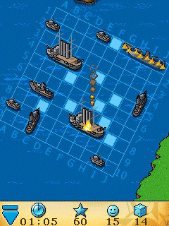 Java игра Battleships  Sea on Fire. Скриншоты к игре 