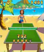 Java игра Beach Ping Pong. Скриншоты к игре Пляжный настольный теннис