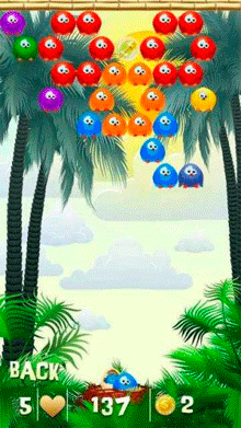 Java игра Bubble Birds 2. Скриншоты к игре 
