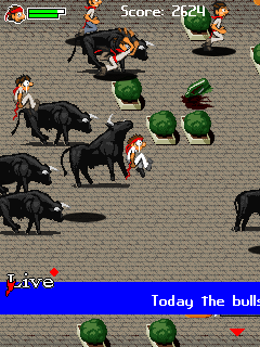 Java игра Bull Running 2010. Скриншоты к игре Бег Быков 2010