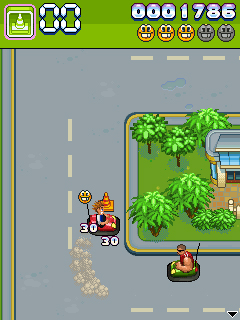 Java игра Bumper Car City. Скриншоты к игре 