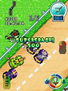 Java игра Car Crash Racing 2. Скриншоты к игре Разрушительные Гонки машин 2