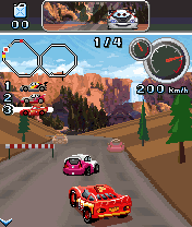 Java игра Cars Radiator Springs 500. Скриншоты к игре 