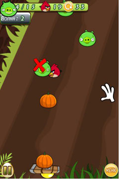 Java игра Catch Cock Angry Birds Mod. Скриншоты к игре Поймай петуха