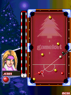 Java игра Christmas Midnight Pool (Holiday Midnight Pool). Скриншоты к игре Рождественский Полуночный Бильярд