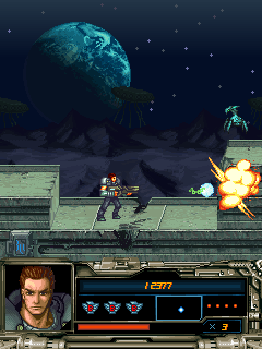 Java игра Contra: Planet Force. Скриншоты к игре Контра: Космические Силы