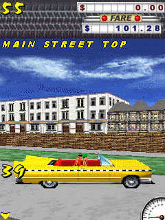 Java игра Crazy Taxi 3D. Скриншоты к игре Сумасшедшее Такси 3D