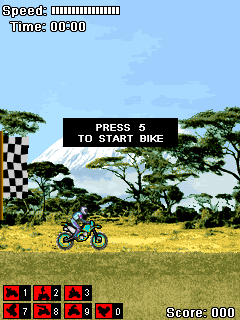Java игра Dirt Bike Africa. Скриншоты к игре Грязный Мотокросс Африка