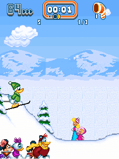 Java игра Disney Snow Sports. Скриншоты к игре Дисней Зимние Игры