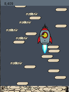 Java игра Doodle Jump Deluxe. Скриншоты к игре Прыжок Болвана Делюкс