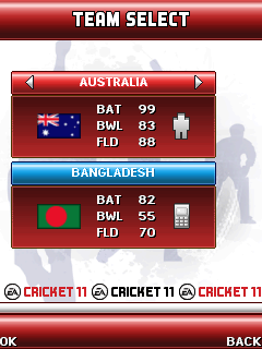 Java игра EA Cricket 2011. Скриншоты к игре Крикет 2011