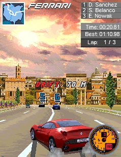Java игра Ferrari GT. Скриншоты к игре 