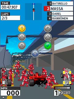 Java игра Ferrari World Championship. Скриншоты к игре Мировой чемпионат Феррари