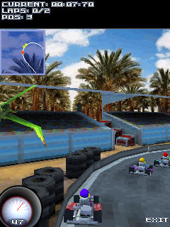 Java игра Go-Karts 3D. Скриншоты к игре 
