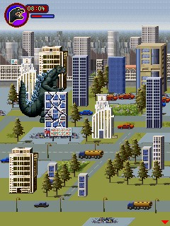 Java игра Godzilla Monster Mayhem. Скриншоты к игре 