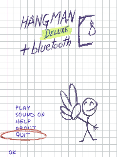Java игра Hangman Deluxe + Bluetooth. Скриншоты к игре Виселица Делюкс + Блютуз
