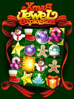 Java игра Jewel Explosion. Xmas. Скриншоты к игре Взрыв самоцветов. Рождество