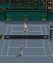 Java игра Maria Sharapova Tennis. Скриншоты к игре Теннис с Марией Шараповой