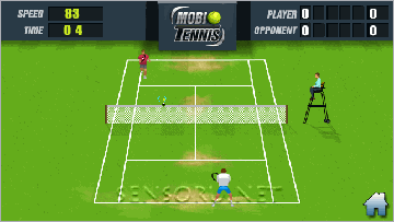 Java игра Mobi Tennis 1.1. Скриншоты к игре Мобильный Теннис 1.1