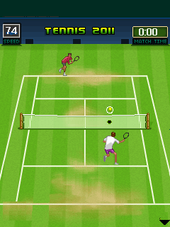 Java игра Mobi Tennis 2011. Скриншоты к игре Мобильный Теннис 2011