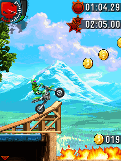 Java игра Motocross Trial Extreme. Скриншоты к игре Мотокросс. Экстремальный Триал