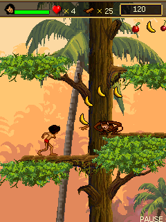 Java игра Mowgli. In The Jungle Book. Скриншоты к игре Маугли. Книга Джунглей