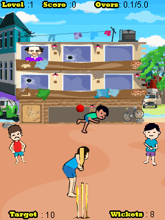 Java игра Mumbai Galli Cricket. Скриншоты к игре 
