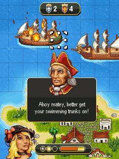 Java игра Pirate Ship Battles. Скриншоты к игре Сражения Пиратских Кораблей