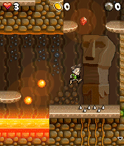 Java игра Pitfall Caves. Скриншоты к игре Ловушка Пещеры