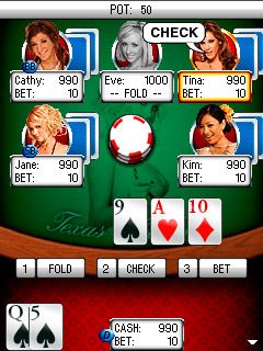 Java игра Poker XXX Texas HoldEm. Скриншоты к игре Эротический покер в Техасе