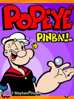 Java игра Popeye Pinball. Скриншоты к игре Моряк Папай. Пинбол