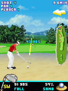 Java игра Pro Golf 2007 3D. Скриншоты к игре Профессиональный Гольф 2007 3D