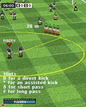 Java игра Real Football 2008. Скриншоты к игре Реальный футбол 2008