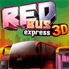Красный экспресс автобус 3D / Red bus express 3D