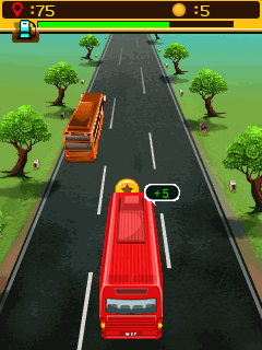 Java игра Red bus express 3D. Скриншоты к игре Красный экспресс автобус 3D