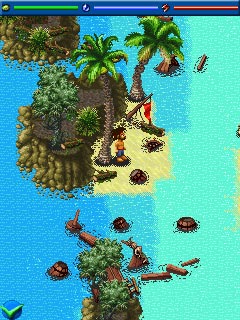 Java игра Robinson Crusoe. Shipwrecked. Скриншоты к игре Робинзон Крузо. Кораблекрушение