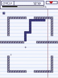 Java игра Snake in Notebooks. Скриншоты к игре Змейка в Тетради