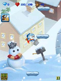Java игра Snow bear learn to fly. Скриншоты к игре Снежный медведь учится летать
